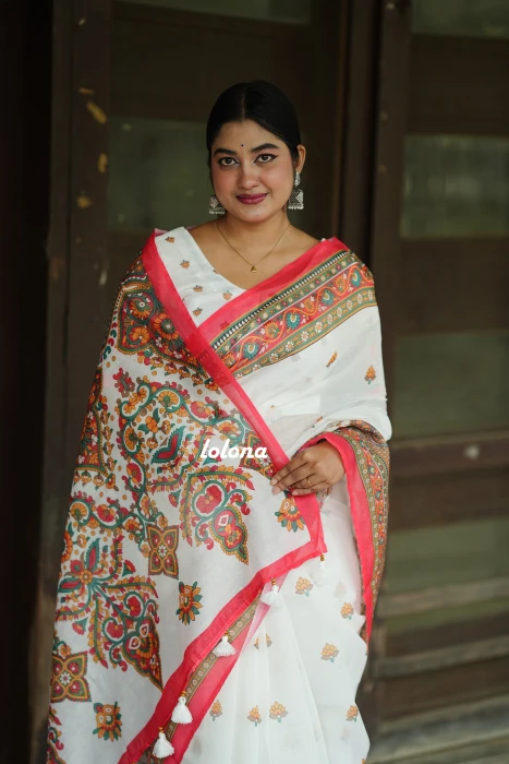 Semi Moslin Silk saree  TS-5049