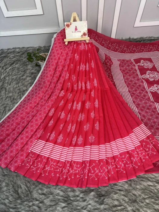 Semi Moslin Silk saree  TS-5062