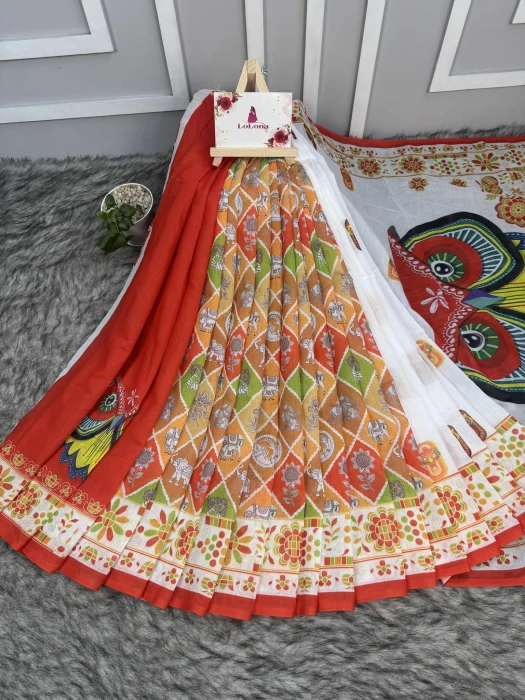 Semi Moslin Silk saree  TS-5067