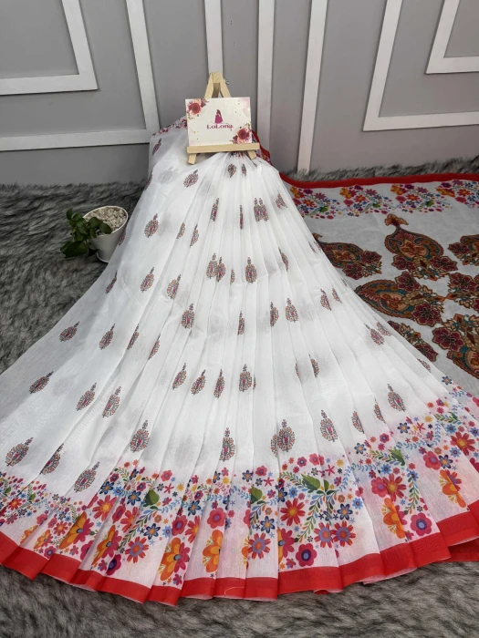 Semi Moslin Silk saree  TS-5071