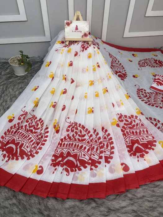 Halfsilk  Saree With  Blouse BS-8080