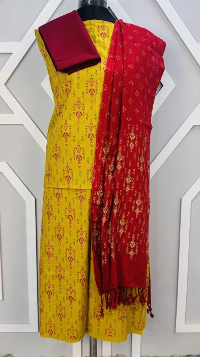 প্রিমিয়াম স্লাব কটন থ্রিপিস code-2406