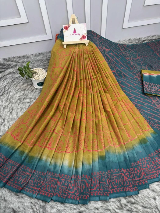 প্রিমিয়াম কটন বাটিক শাড়ি Code-PK-3102