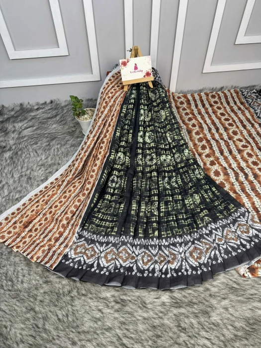 Semi Moslin Silk saree  TS-5094