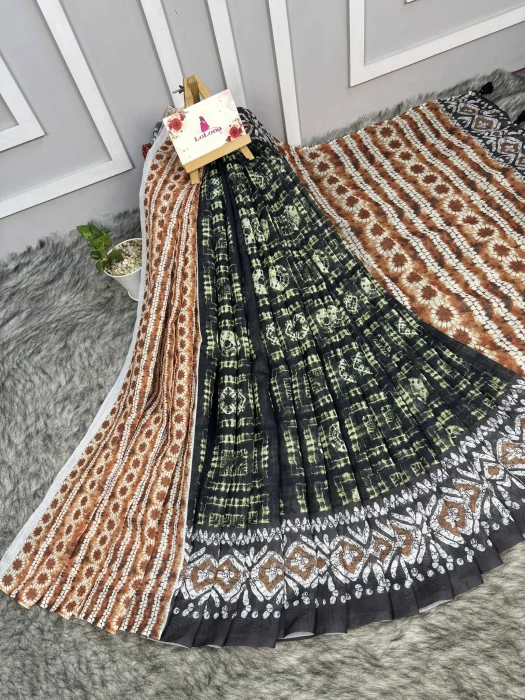 Semi Moslin Silk saree  TS-5094