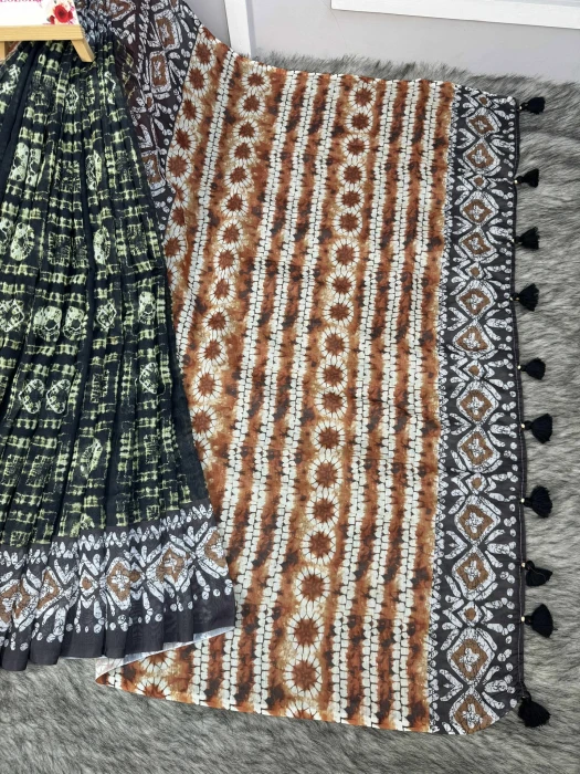 Semi Moslin Silk saree  TS-5094