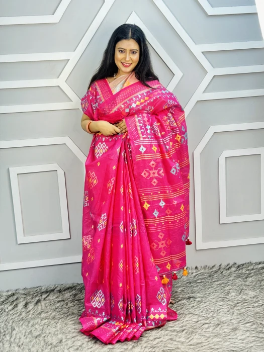 সেমি অর্গাঞ্জা সিল্ক শাড়ি TS-7234
