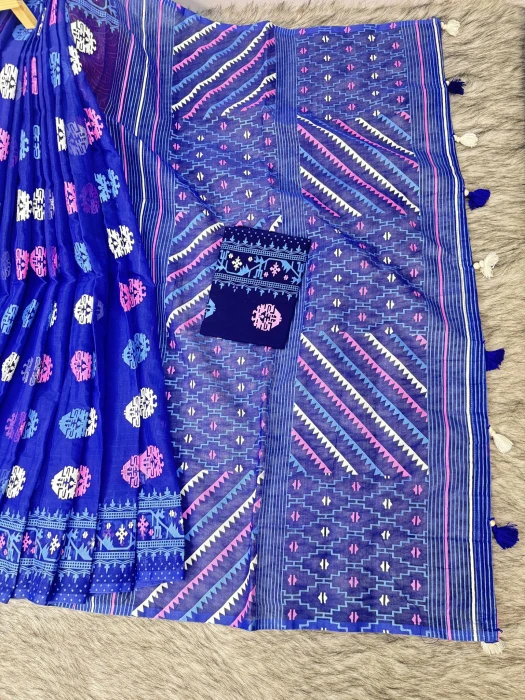 Halfsilk  Saree With  Blouse BS-8013