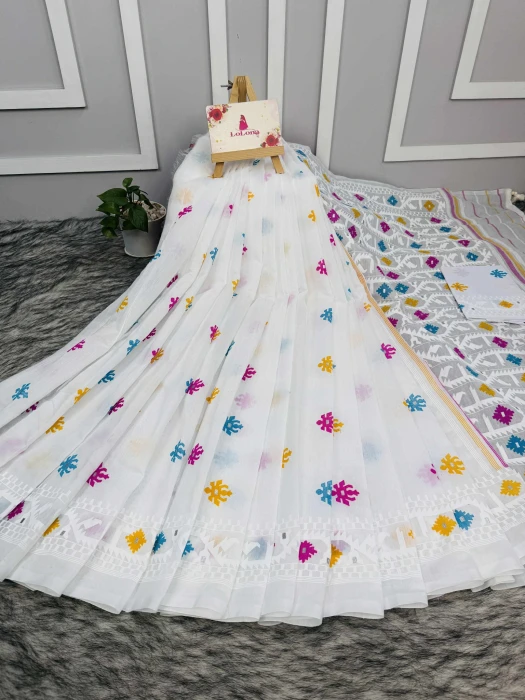 Halfsilk  Saree With  Blouse BS-8020