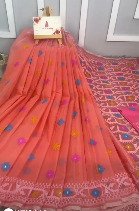 Halfsilk  Saree With  Blouse BS-8022