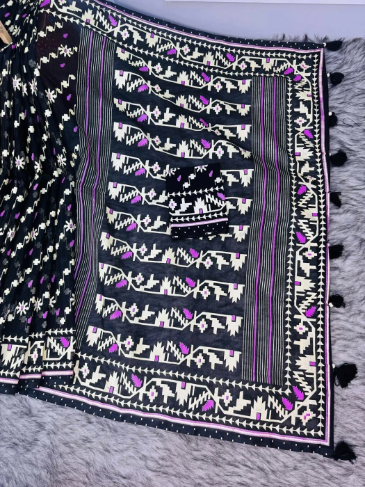 Halfsilk  Saree With  Blouse BS-8025