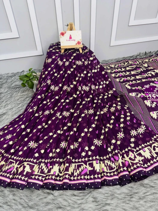 Halfsilk  Saree With  Blouse BS-8026