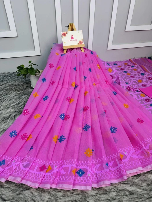 Halfsilk  Saree With  Blouse BS-8038