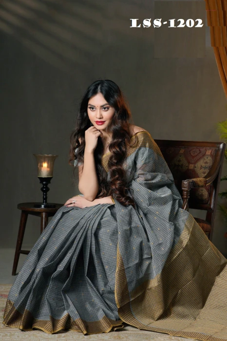 টাঙ্গাইল সুতি শাড়ি Code-Lss-1202