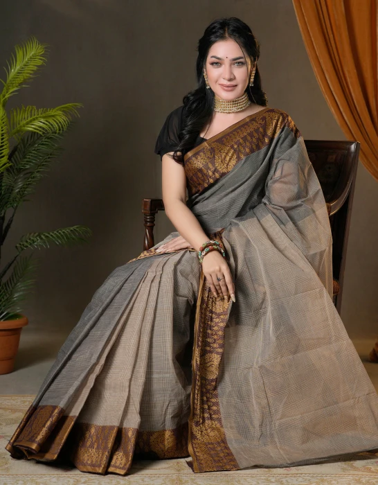 টাঙ্গাইল সুতি শাড়ি Code-Lss-1204