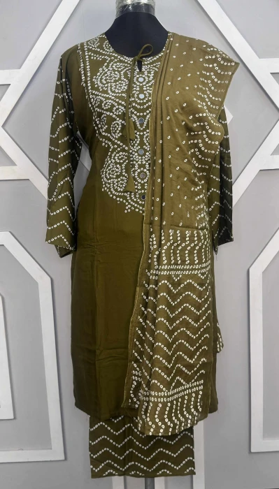 প্রিমিয়াম স্টিচড কটন থ্রিপিস code-2408