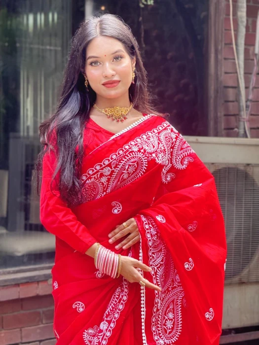 Embroidery Saree Em-166