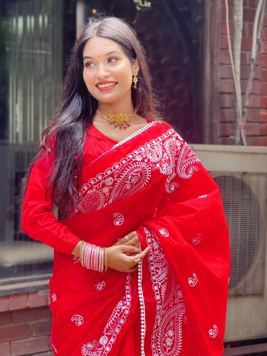 Embroidery Saree Em-166
