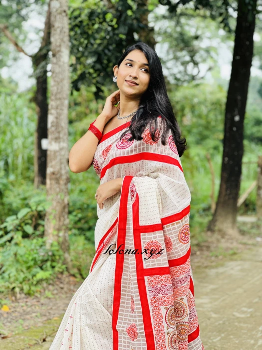 Khadi Cotton Saree  KC-2110