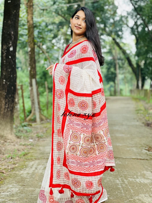 Khadi Cotton Saree  KC-2110