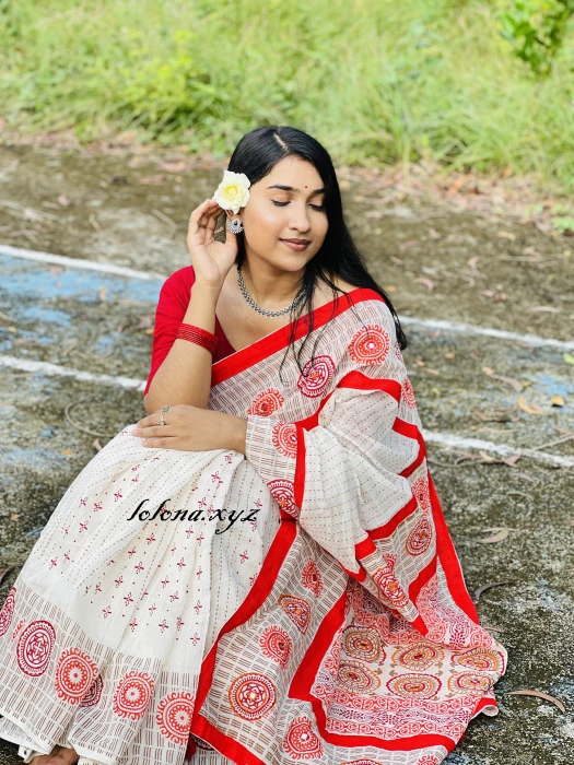 Khadi Cotton Saree  KC-2110