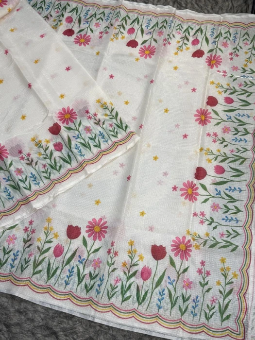 Traditional Kota Doria Saree | DC-7062