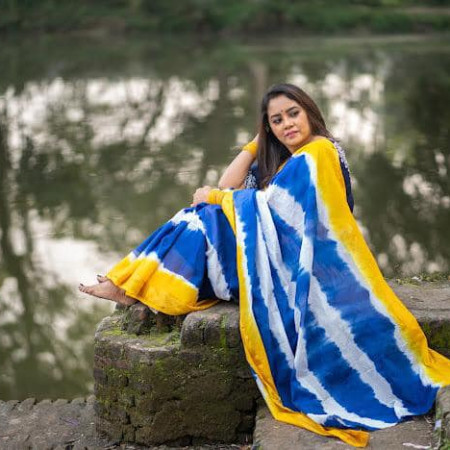 Cotton Batik  Saree BD-45