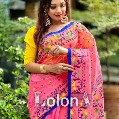 Halfsilk Sharee with Blouse = HS-2001