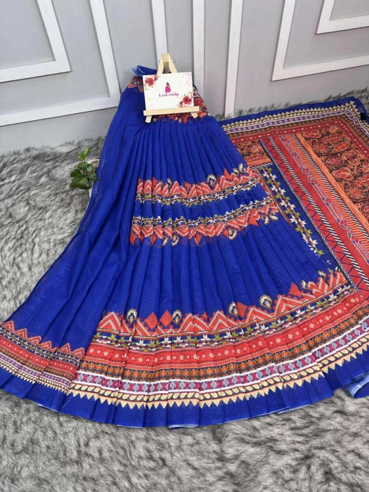 Semi Moslin Silk saree  TS-5089