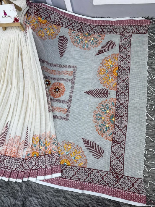 Primium Cotton Saree code-2502