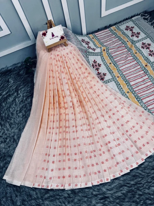 Primium Cotton Saree code-2504