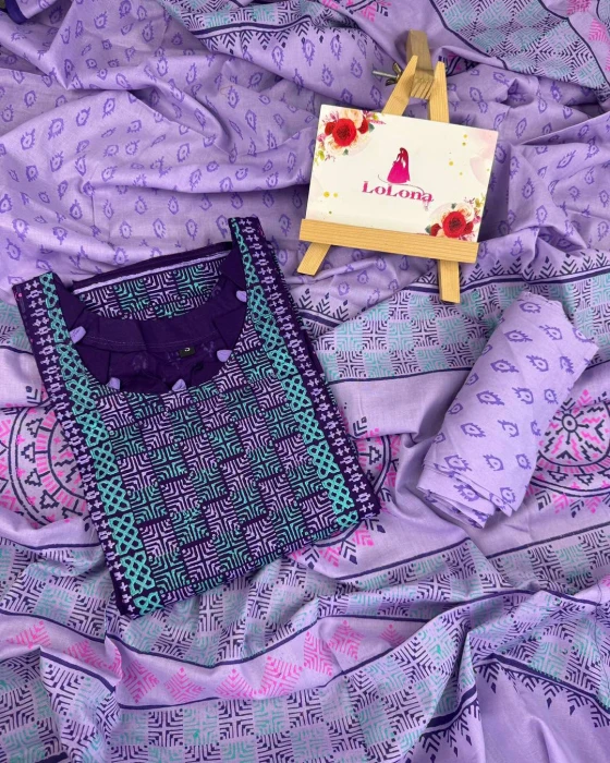 Cotton Ready Three Pcs Code-1001