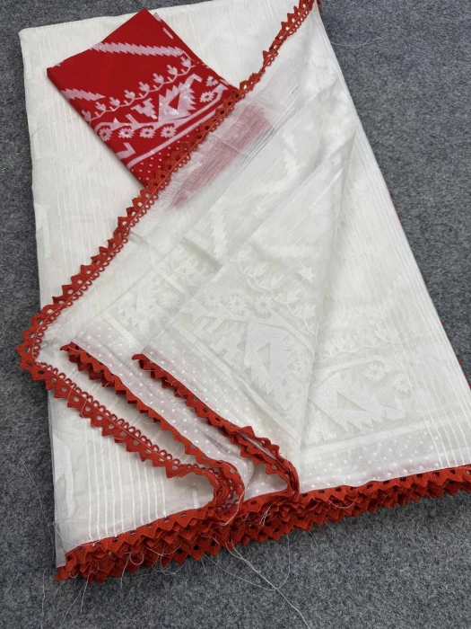 Halfsilk  Saree With  Blouse BS-8200