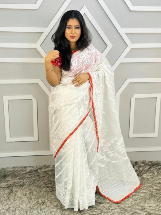 Halfsilk  Saree With  Blouse BS-8200