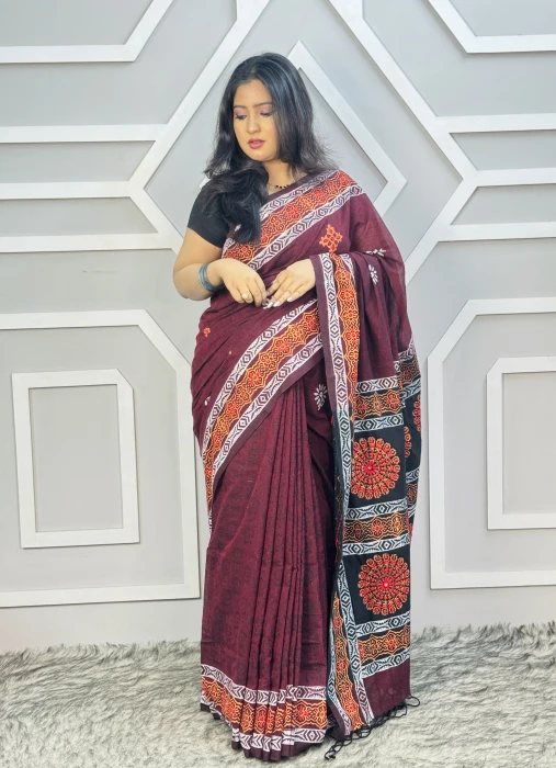 Primium Cotton Saree code-2502