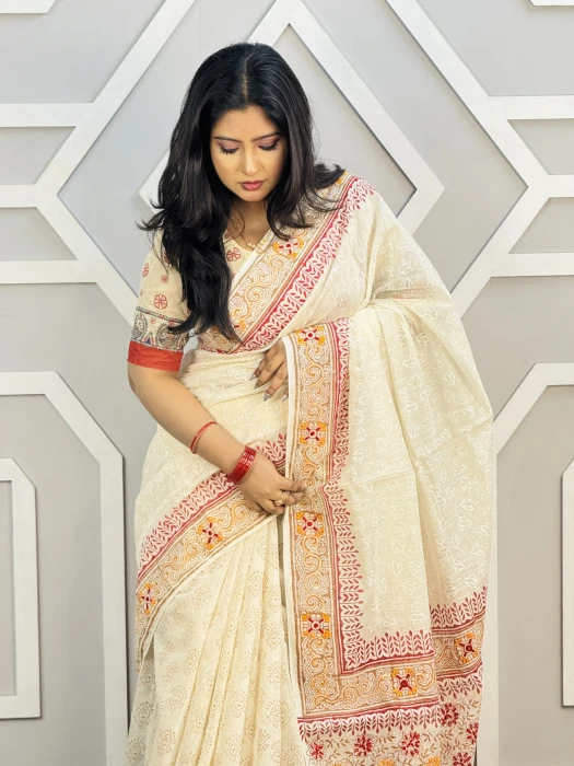 Primium hater kajer Saree code code-2505