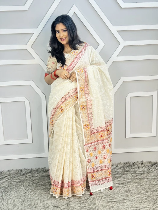 Primium hater kajer Saree code code-2505