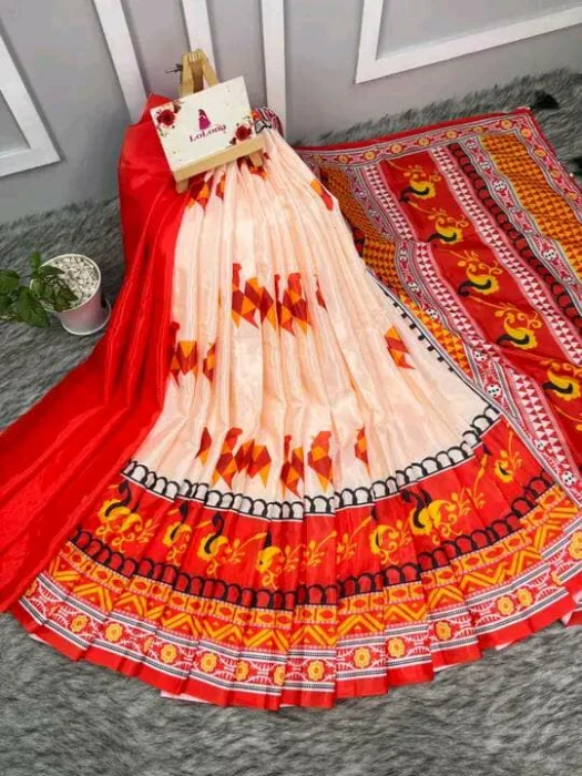 Semi Moslin Silk saree  TS-5030