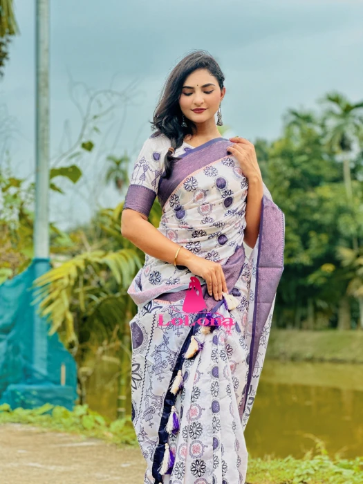 বেনারসি কাতান পাড় শাড়ি TS-7211