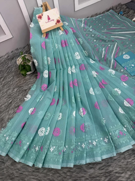 Halfsilk  Saree With  Blouse BS-9016
