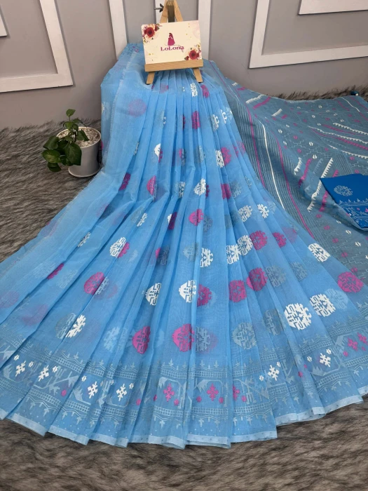 Halfsilk  Saree With  Blouse BS-9015