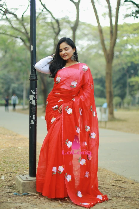 Joba Embroidery Saree Em-153