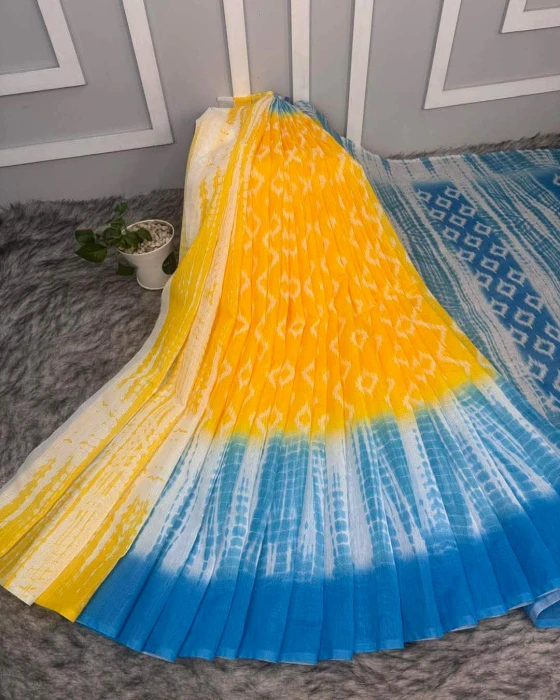 Semi Moslin Silk saree  TS-5052