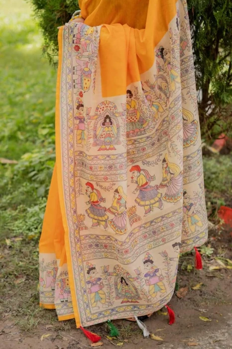 সেমি মসলিন সিল্ক শাড়ি -TS-7019