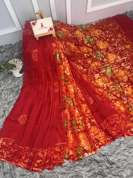 Silk Batik saree SB-001