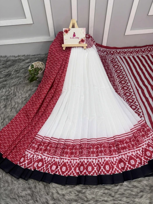 Semi Moslin Silk saree  TS-5068