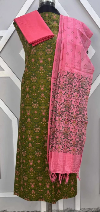 প্রিমিয়াম স্লাব কটন থ্রিপিস code-2404