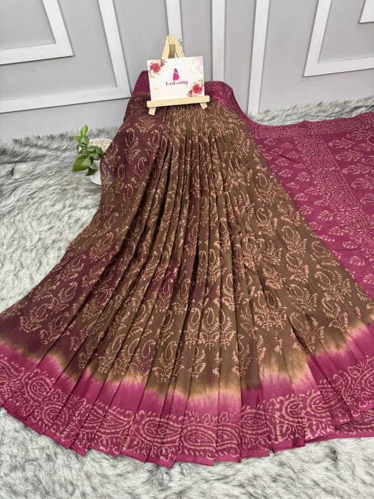 প্রিমিয়াম কটন বাটিক শাড়ি Code-PK-3101