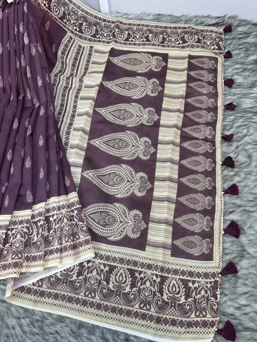 Semi Moslin Silk saree  TS-5080