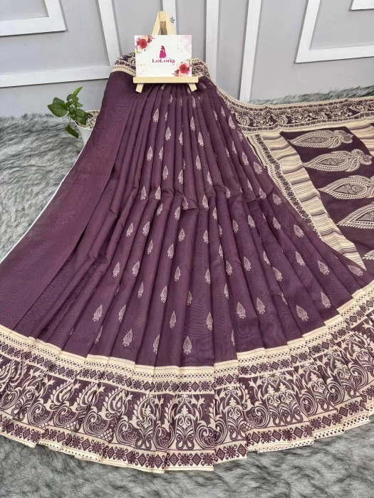 Semi Moslin Silk saree  TS-5080